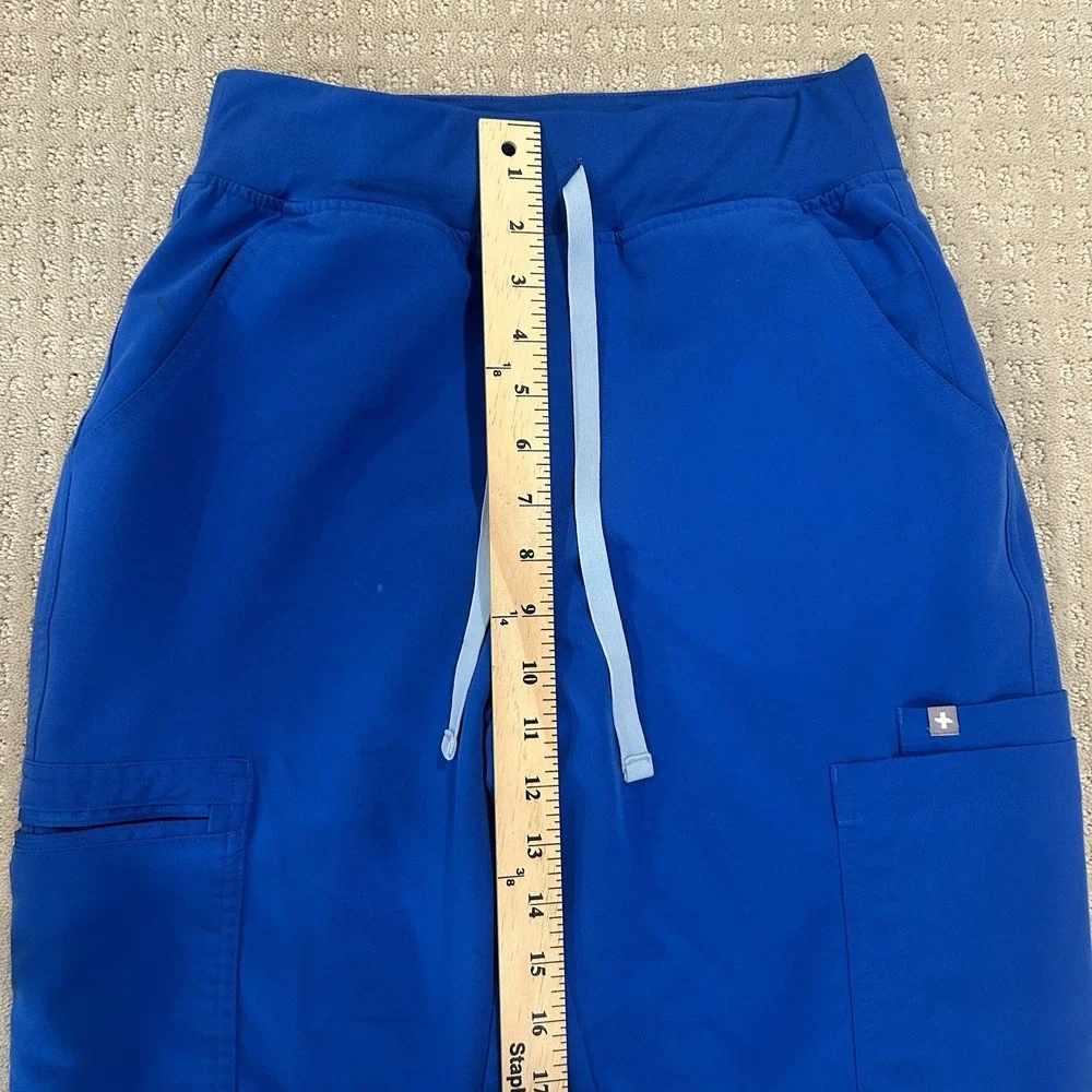 Figs Scrub Pants Tactical Women's Small Blue With Drawstring